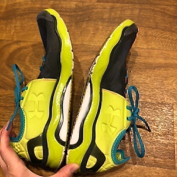 UNDER ARMOUR Womens RC 2' Running Shoe 1235697-317 Gray Green Colorblock 11 - Picture 8 of 15